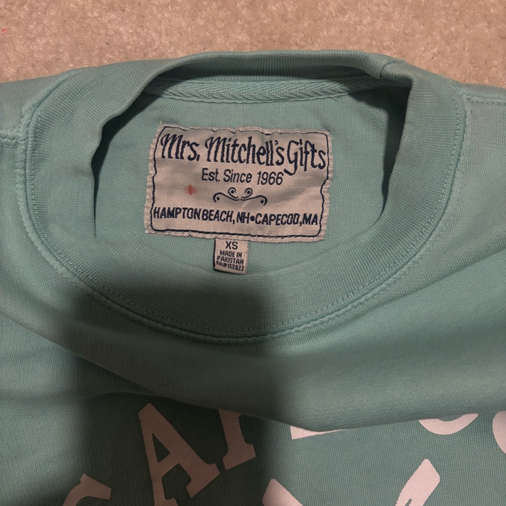 Mitchell & Ness Cape Cod Crewneck Sweater - Teal - Picture 3 of 3